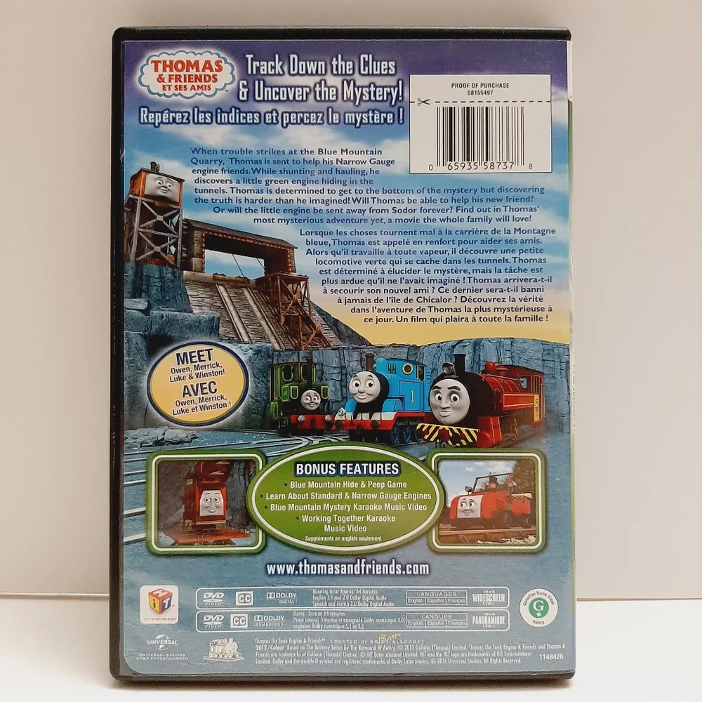 🍒4 for $20🍒 Thomas & Friends - Blue Mountain Mystery DVD Kids Movie - Picture 3 of 5